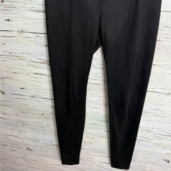 Aritzia Wilfred Free Daria Vegan Suede Black Leggings Women’s medium - Picture 2 of 8